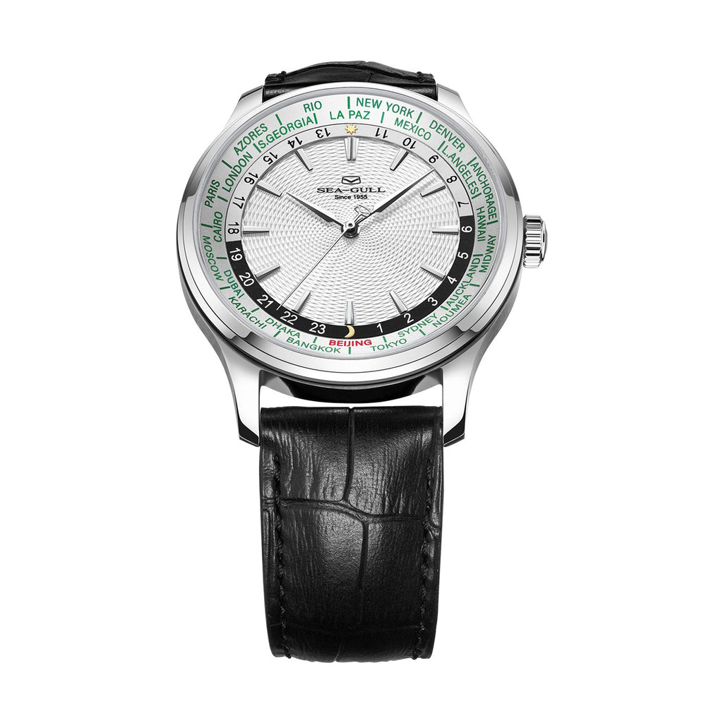 Extraordinary Series World Time Day Night Display GMT Watch 41mm