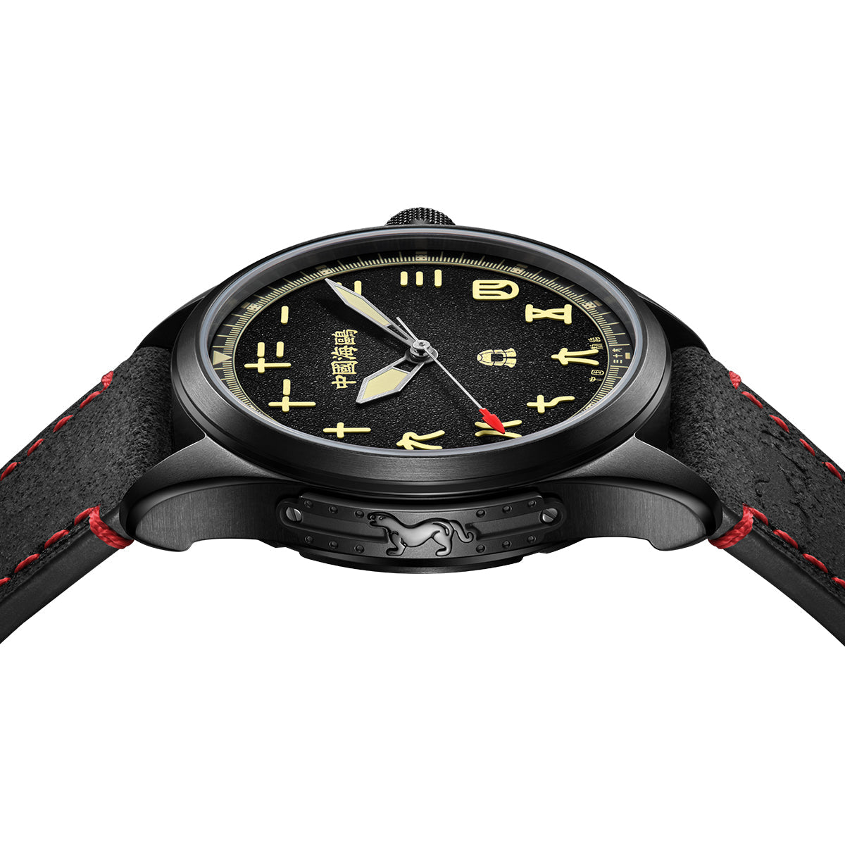 Qin Dynasty "Black Warrior" Chinese Style Dial Watch 43mm