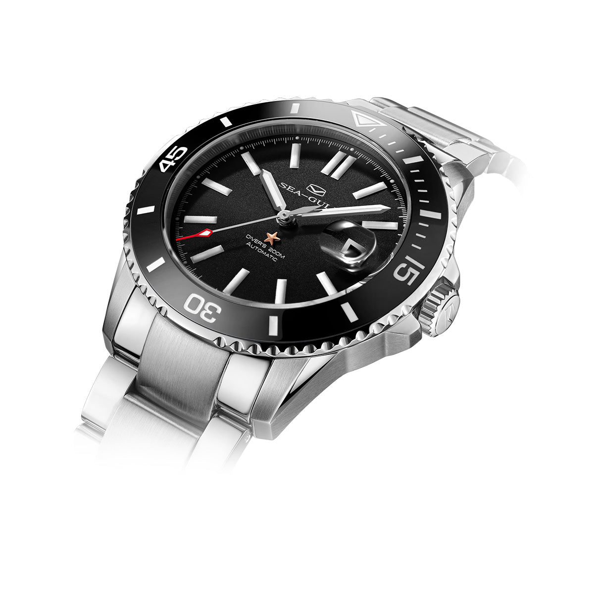 Ocean Series 200m Waterproof Ceramic Bezel Dive Watch 44mm