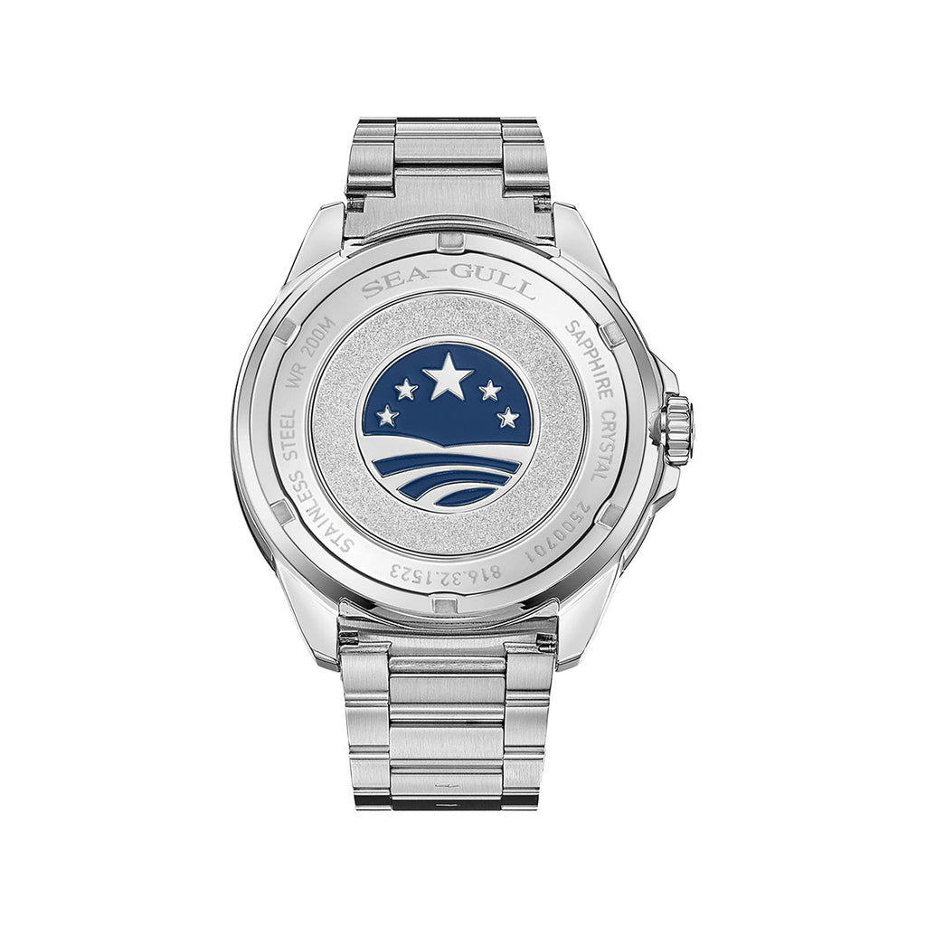 Ocean Series 200m Waterproof Magnified Date Window Dive Watch 44mm