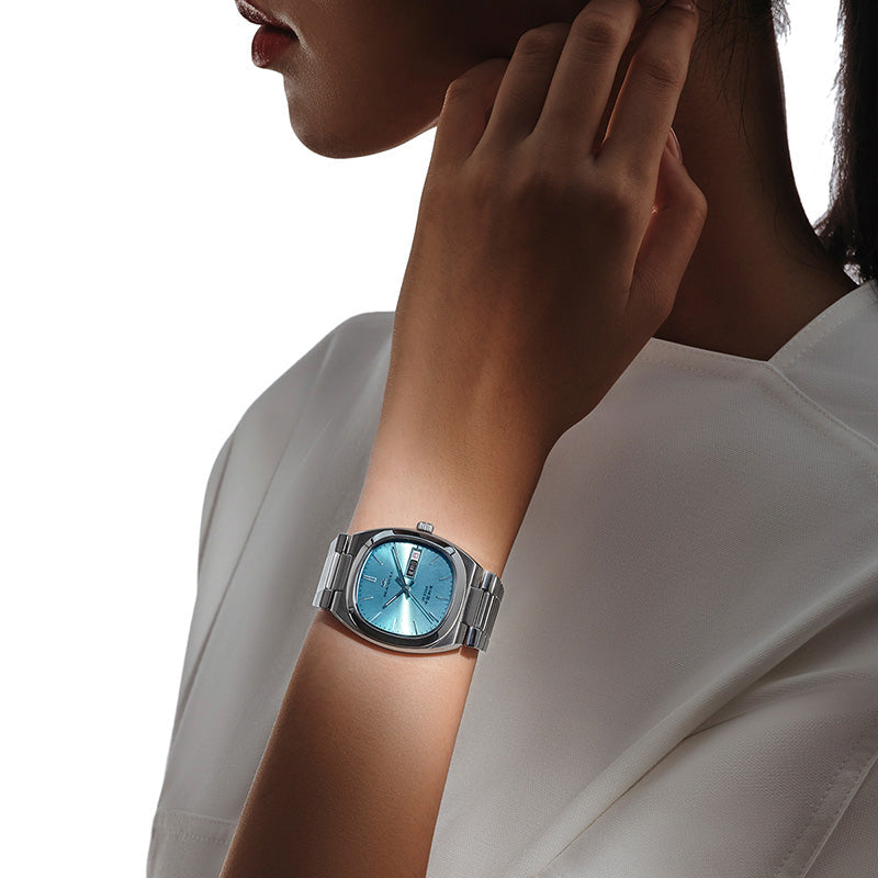 Day-date Calendar Tonneau Case Dress Watch 34mm