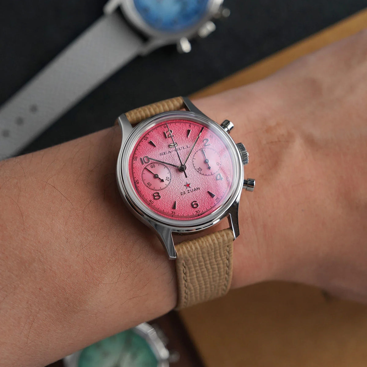 Seagull 1963 Aurora Edition Chronograph Watch 37.3mm