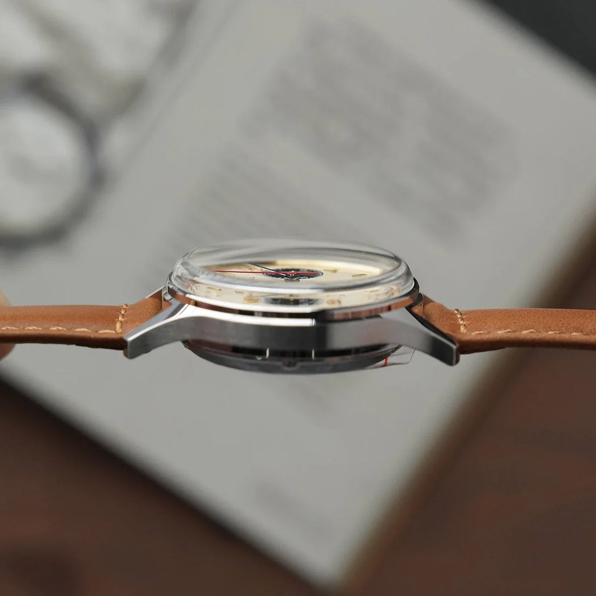 Seagull 1963 Polar Night Edition Panda Eye Chronograph Watch 37.3mm