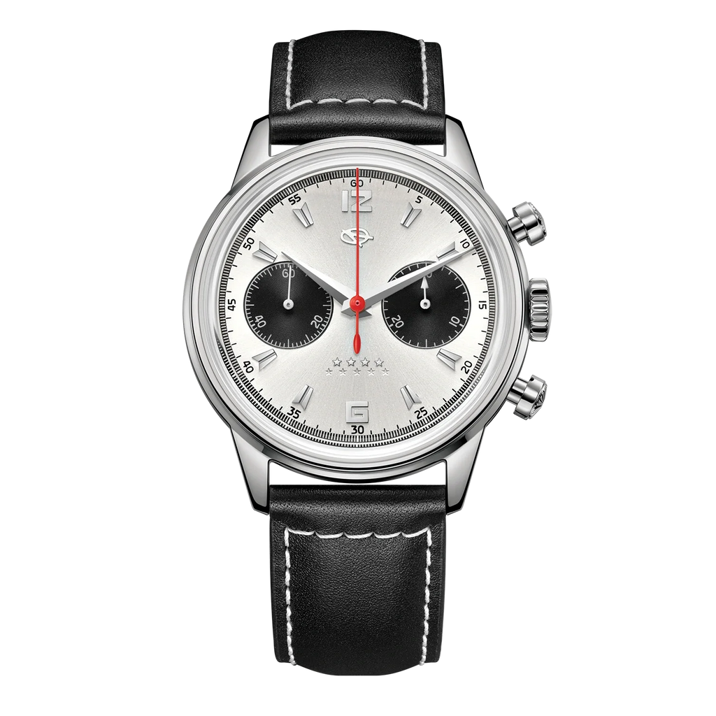 Seagull 1963 Series Reissue D304 Chronograph Watch Panda Eye Edition 40mm