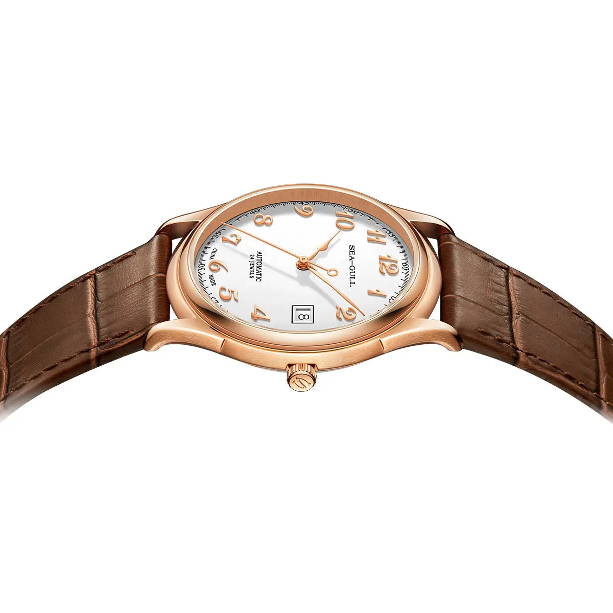 Slim Enamel Dial Ultra-Thin Dress Watch 39mm