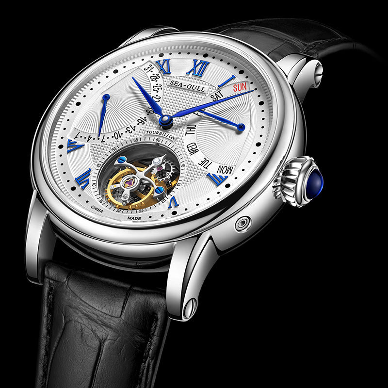 Multifunctional Day-date Calendar Automatic Tourbillon 43mm