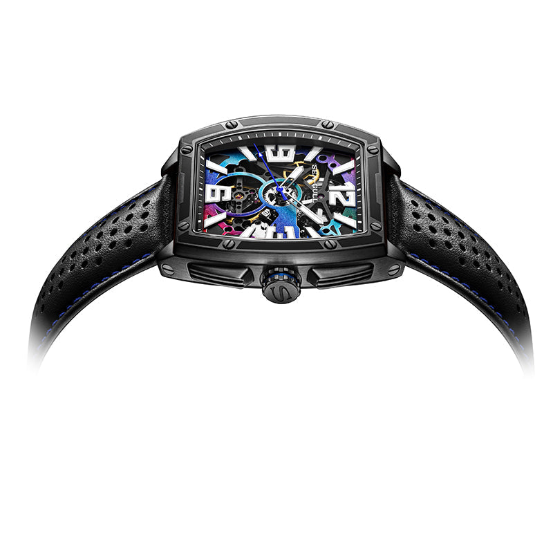 CN Racing Team Collaboration Tonneau Shape Skeleton Watch 42mm