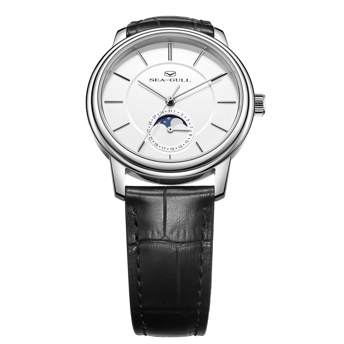 Ultra-thin Moon Phase Dress Watch 38mm