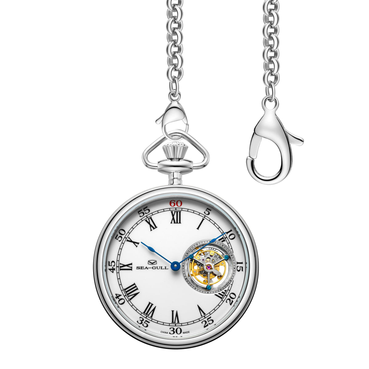 Tourbillon Roman Numerals Pocket Watch 47mm