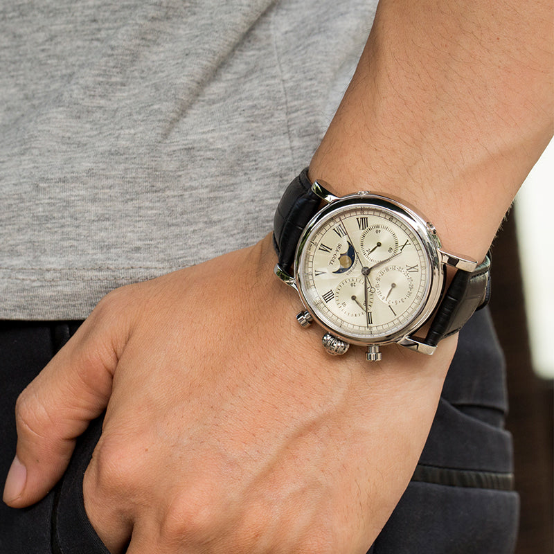 Extraordinary Series Multifunction Moon Phase Chronograph 41mm