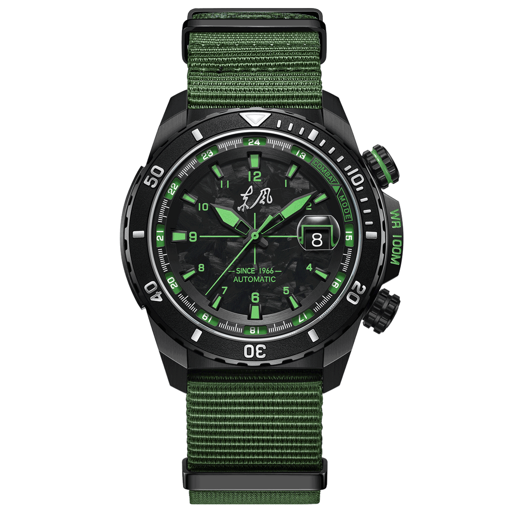 Dongfeng Series Carbon Fiber Dial Tactical Watch 44mm