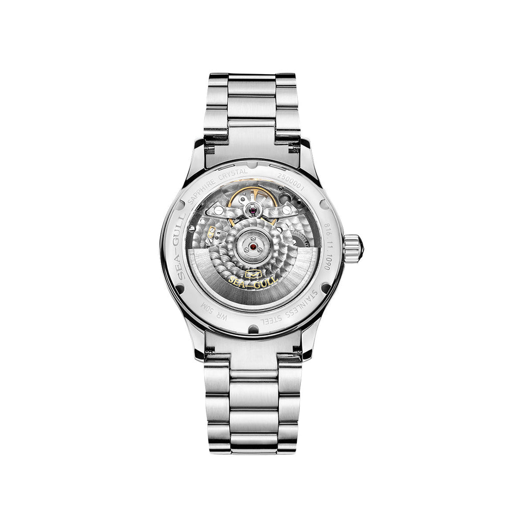 Open Heart Flywheel Guilloché Dial Automatic Watch 39mm