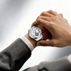 Open Heart Flywheel Guilloché Dial Automatic Watch 39mm
