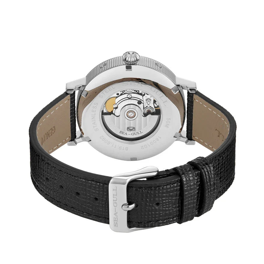 Moon Phase Calendar Power Reserve Flying Dragon Watch 41mm