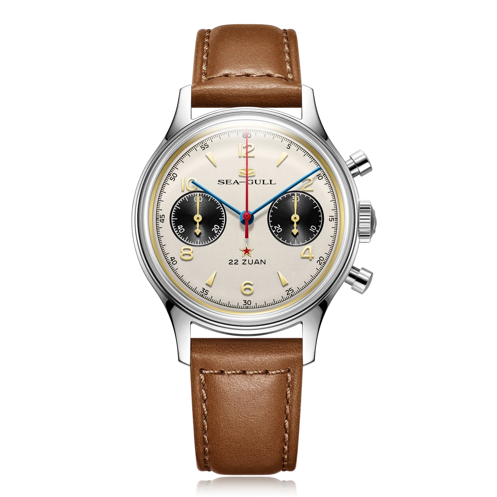 Seagull 1963 Polar Night Edition Panda Eye Chronograph Watch 37.3mm