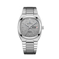 Gray TV Dial Snowflake Texture Tonneau Case Watch 36mm