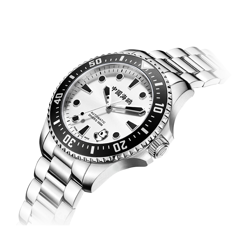 Ocean Series 100m Waterproof Rolling Panda Diver Watch 44.5mm