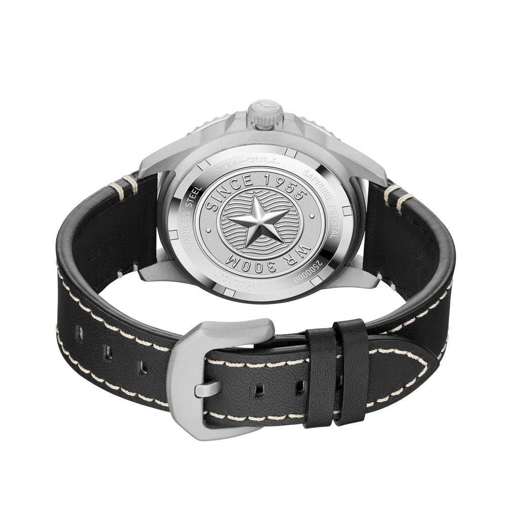 Ocean Series Pro 300m Waterproof Sandblasted Dial 3D Titanium Ceramic Bezel Diving Watch 43.5mm