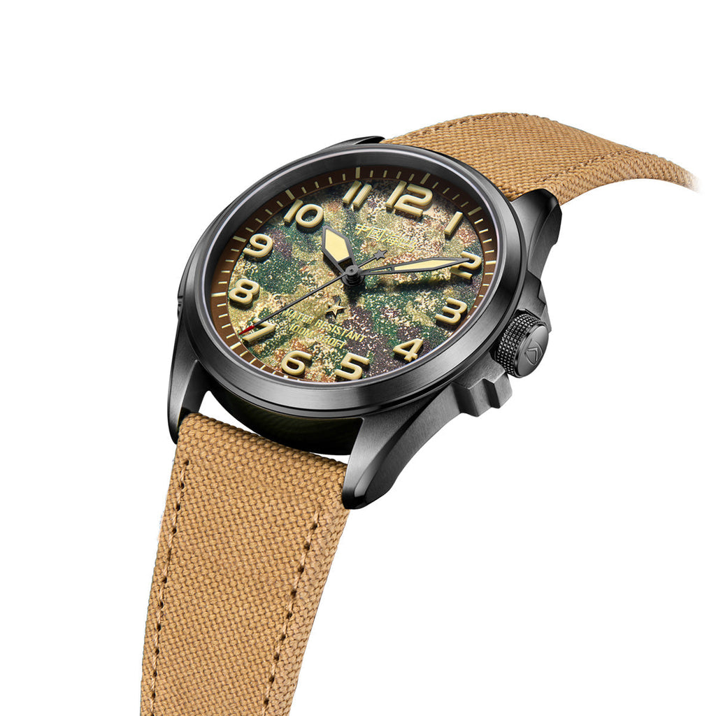 Warpath Series Camouflage Dial Military Watch 43mm