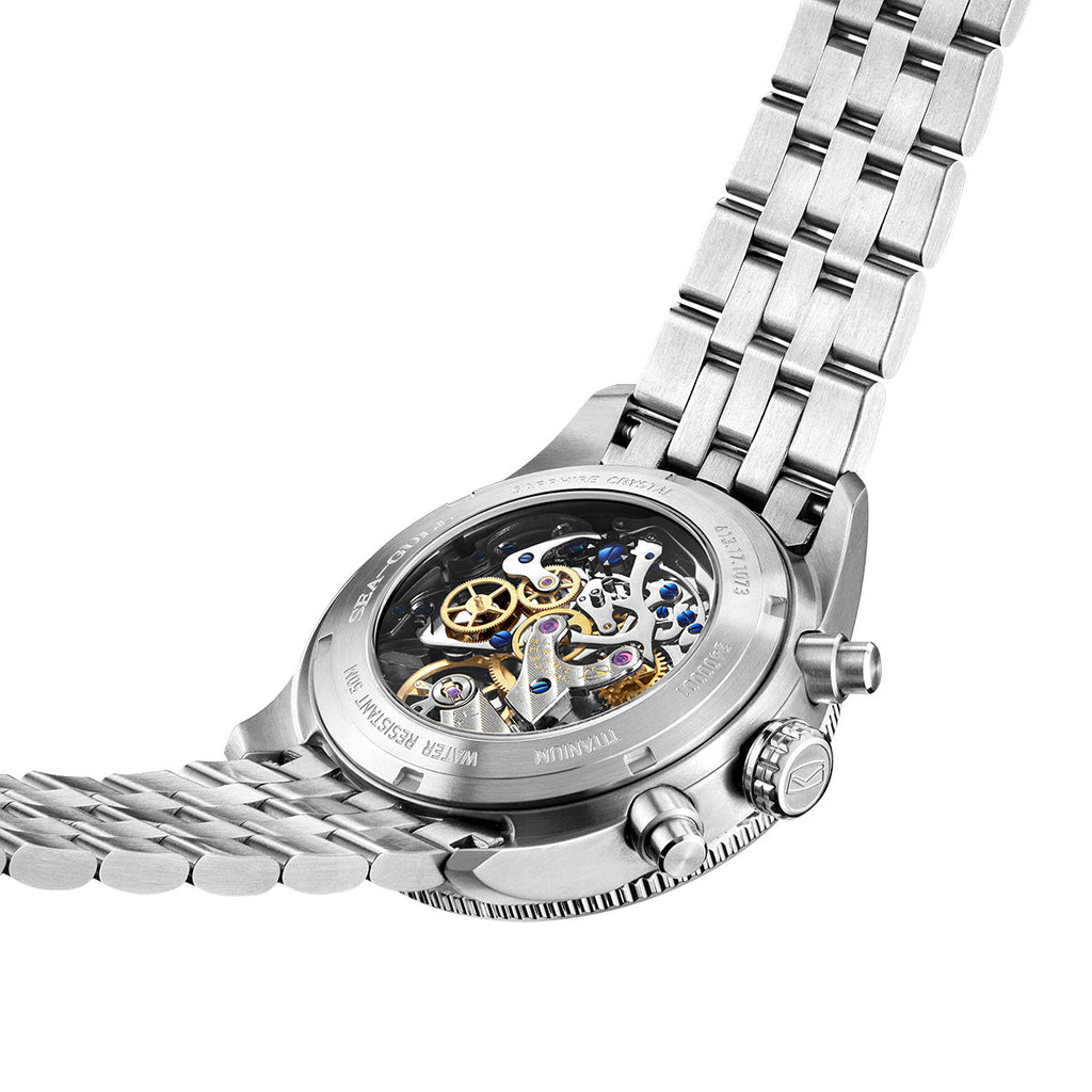 Aviation Series Tachymeter Chronograph Titanium Alloy Watch 43mm