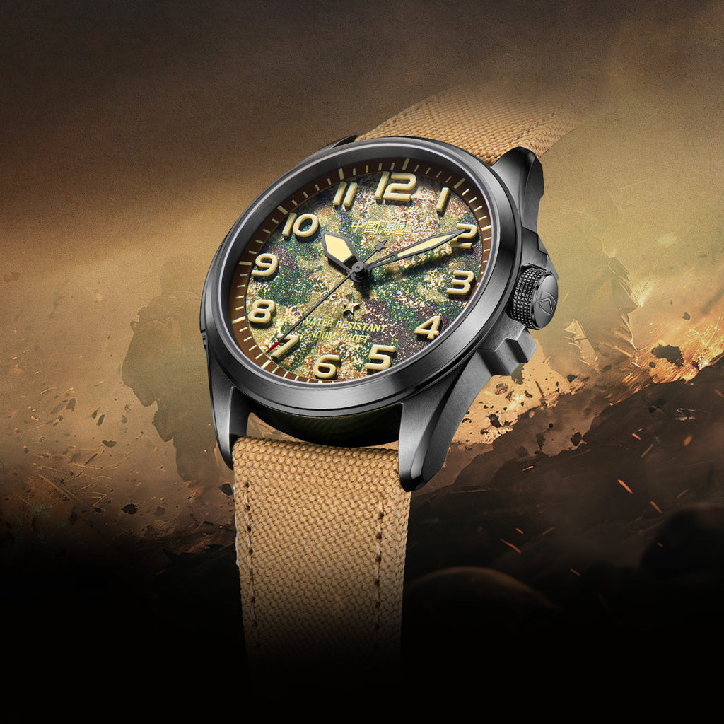 Warpath Series Camouflage Dial Military Watch 43mm