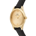 Ophelia Mini Black Lizard Unitone Guilloché Gold