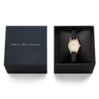 Ophelia Mini Black Lizard White Guilloché Gold