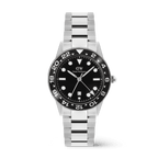 Iconic GMT Link Black Ceramic Bezel Silver